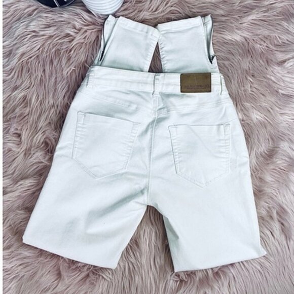 Vintage ZARA White Denim Jeans with Ankle Zipper - Picture 3 of 16